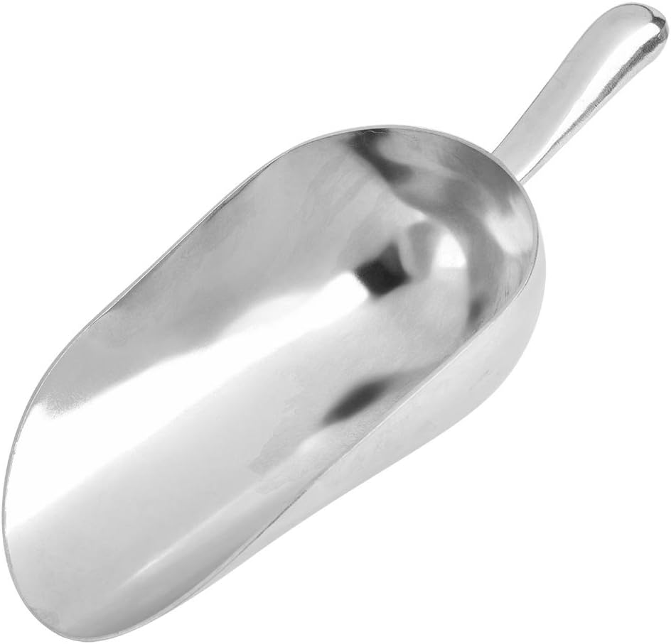 – Yosoo Ice Scoop Aluminum Alloy Utility Scoop for Bar Ice/Dry Bin/Dry Goods/Candy/Spice 38oz Capacity