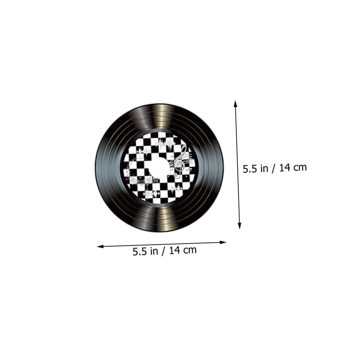 Zerodeko Papel Decorativo Para CD De Pared Decoración De Discos De Vinilo 64 Uds