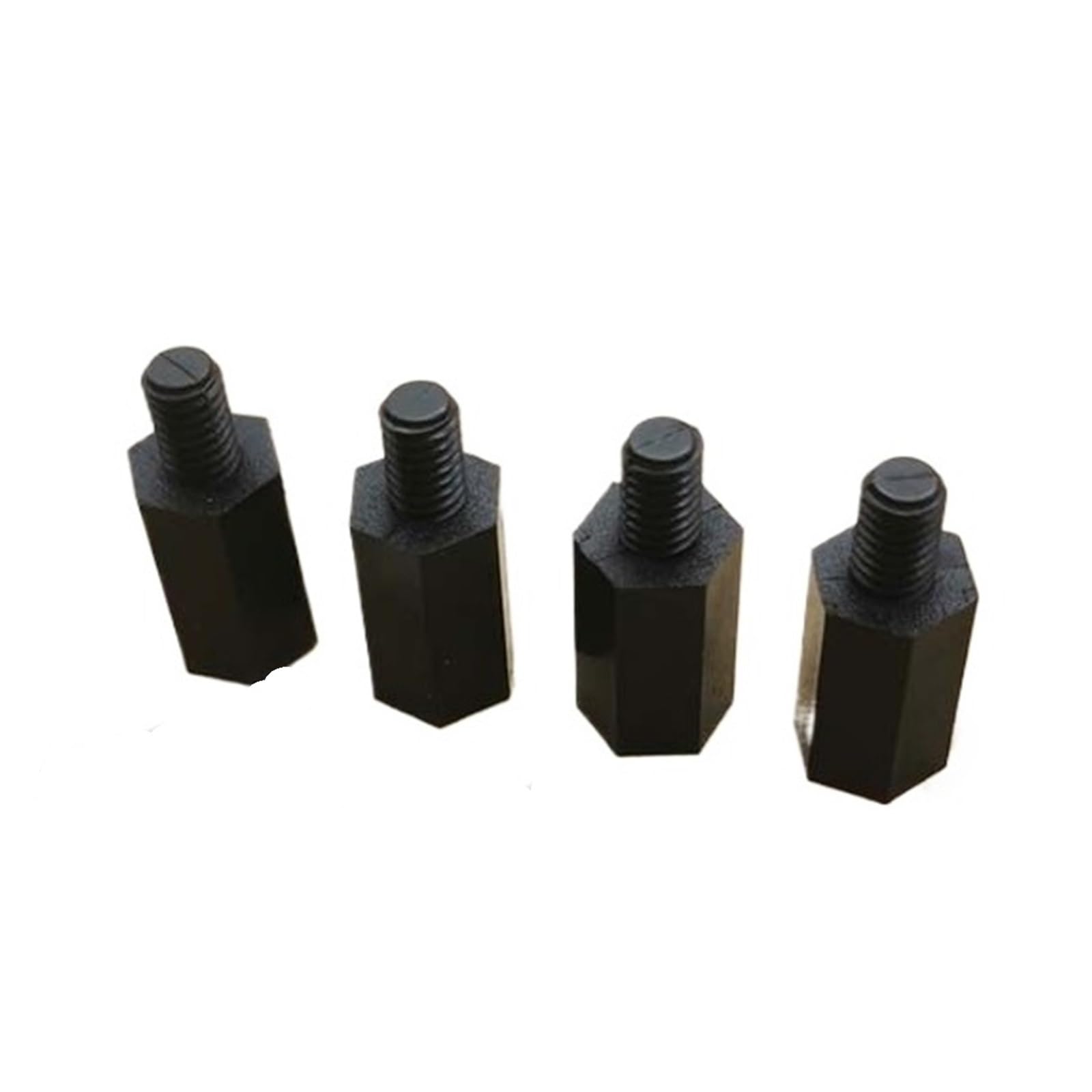 10/50/100 Stück Nylon-Abstandshalter M3, männlich zu weiblich, schwarz, PCB-Nylon-Abstandshalter, Abstandshalter, Säule, Kunststoff-Abstandsschrauben(100PCS_M3X45X6)