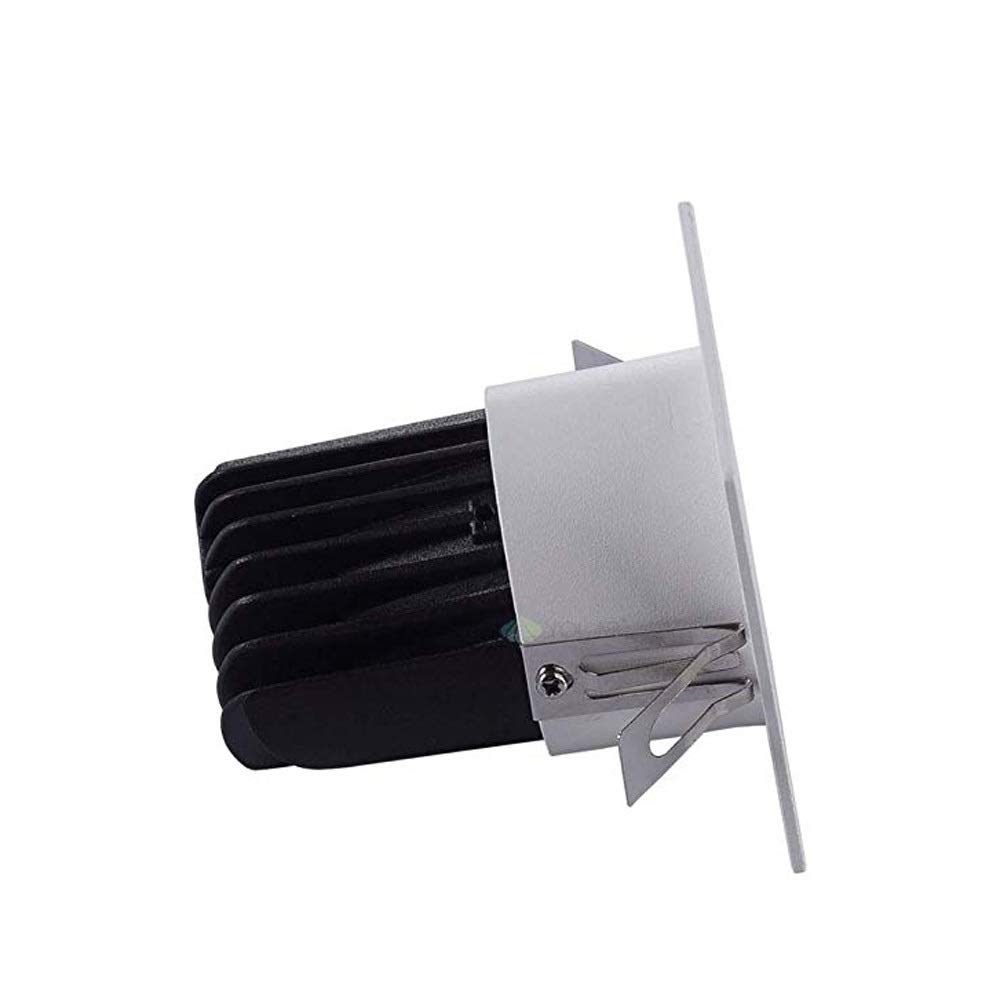 Panel de luz LED empotrable, Paquete de 1, lámpara Plana Cuadrada, luz de Techo empotrada ultrabrillante, Kit de luminaria de Techo, luz cálida de 3000 K, luz Blanca de 6000 K con Controlador LED