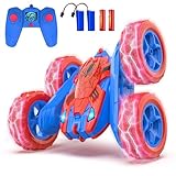 Blissbud Remote Control Car Spider RC Cars for 4 5 6 7 8 9 10 11 12 Year Old Boy 360°Rotating 4WD Rechargeable Drift RC Race Car Boys Toys Birthday Gifts Easter Basket Stuffers for Kids Age 4-12