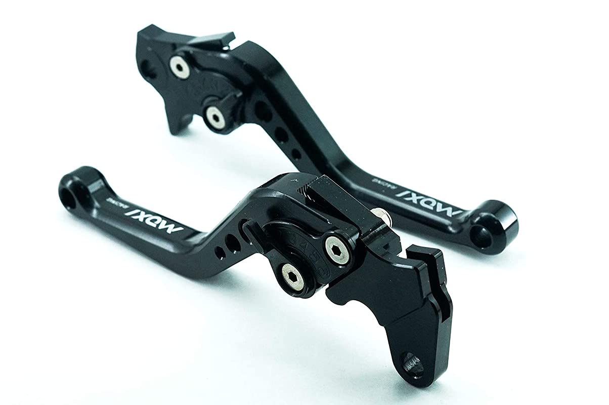 Meenu Arts Yamaha FZ FAZER Moxi Short Adjustable Brake Clutch Levers (Black)-picture-4