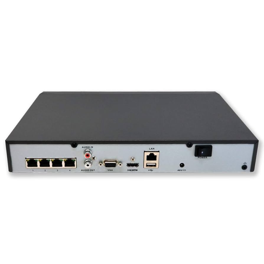 Amazon | Hikvision DS-7604NI-Q1/4P 4チャンネル 4K プラグ