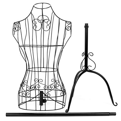 Female Black Metal Steel Wire Mannequin Dress Form For Sewing Display #TOP5