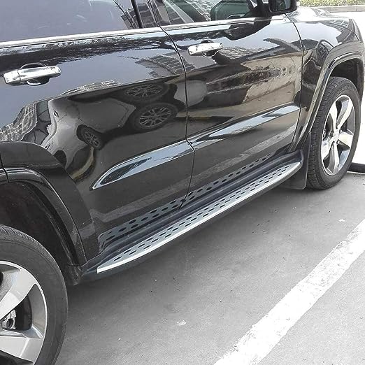 2 pezzi Pedane Laterali per Jeep Grand Cherokee 2011-2021, Minigonne Laterali per Auto Pedane Sottoporta Grembiuli Pedana Laterale Passo Protezione