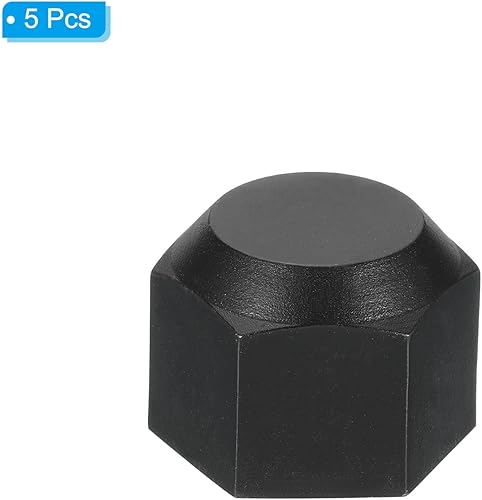 Miniatura 3 de PATIKIL Tapón de plástico de 58 pulgadas, rosca hembra 78-14UNF, 5 piezas de 45 grados SAE Flare tubo de montaje de válvula tapón para aire