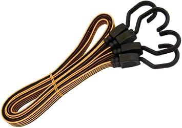 Good Bungees by UpCart, 3 ft Flat Bungees with Hooks Pack of 2