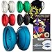 Produktbild Henrys M2 Professional Metall YoYo - schnelle Spinning Lager Achse + Yo Yo Book of Tricks + Original Spin DVD + Reise Tasche! Tech Butterfly Form für 1A + 3A bewegt (Blue)