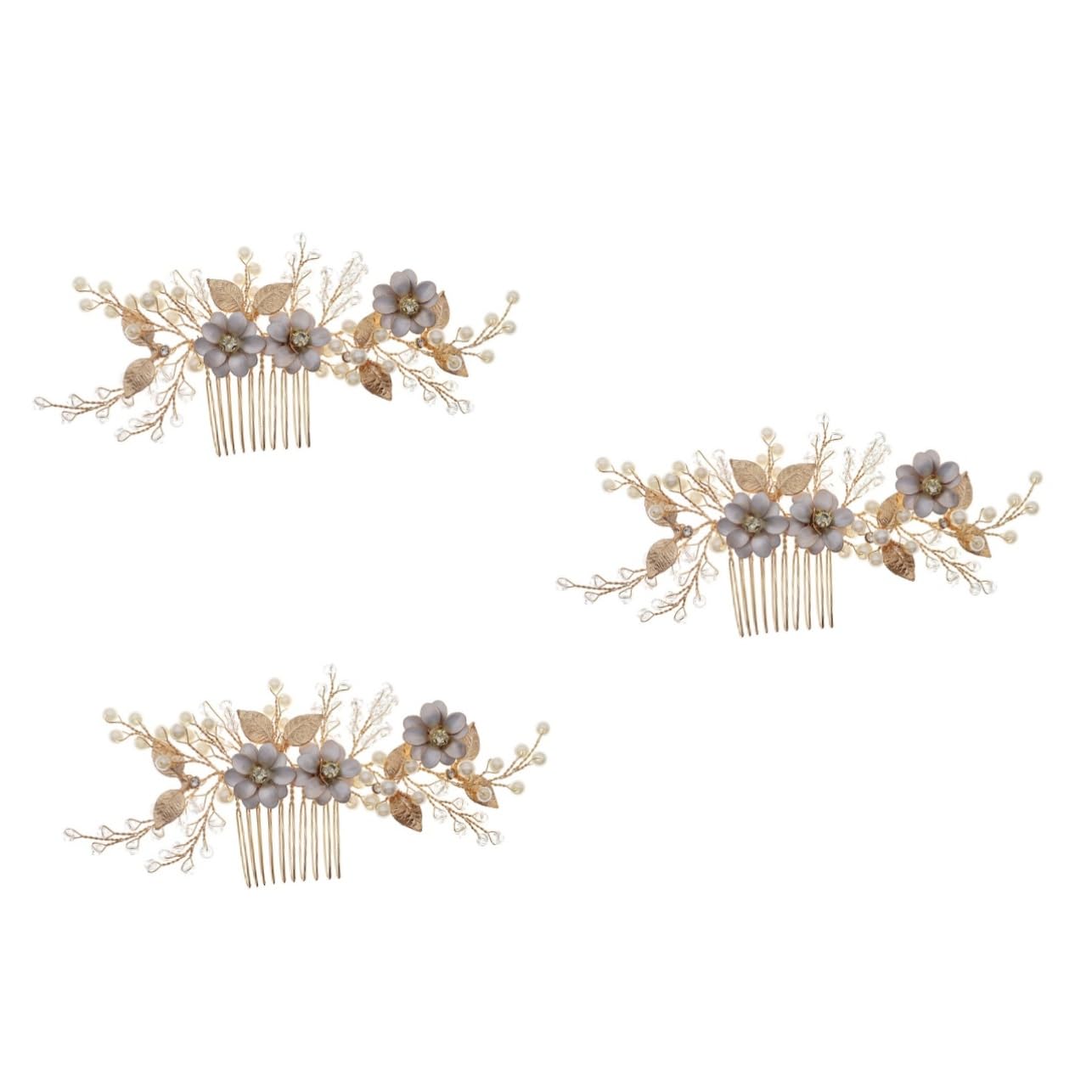 FOMIYES 3stücke Braut Haarschmuck Mit Perlen Eleganter Kamm Für Hochzeiten Partys Und Tägliche Styles Leicht Und Vielseitig Für Bräute Und Brautjungfern Vintage Haaraccessoire