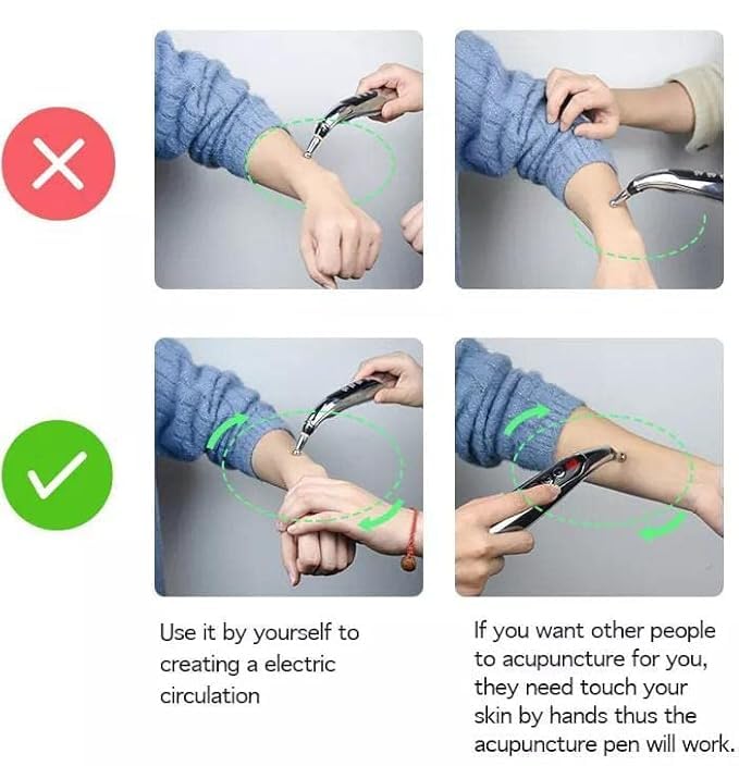 Image of Acu Doctor /Electro Skin Acupuncture Device Pen Handheld Massager Acupuncture Points Identify and Treatment Devacie Acupressure Therapy, White