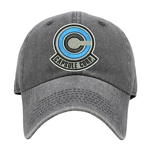 Image of ALLNTRENDS Capsule Corp Washed Pigment Dyed Baseball Cap