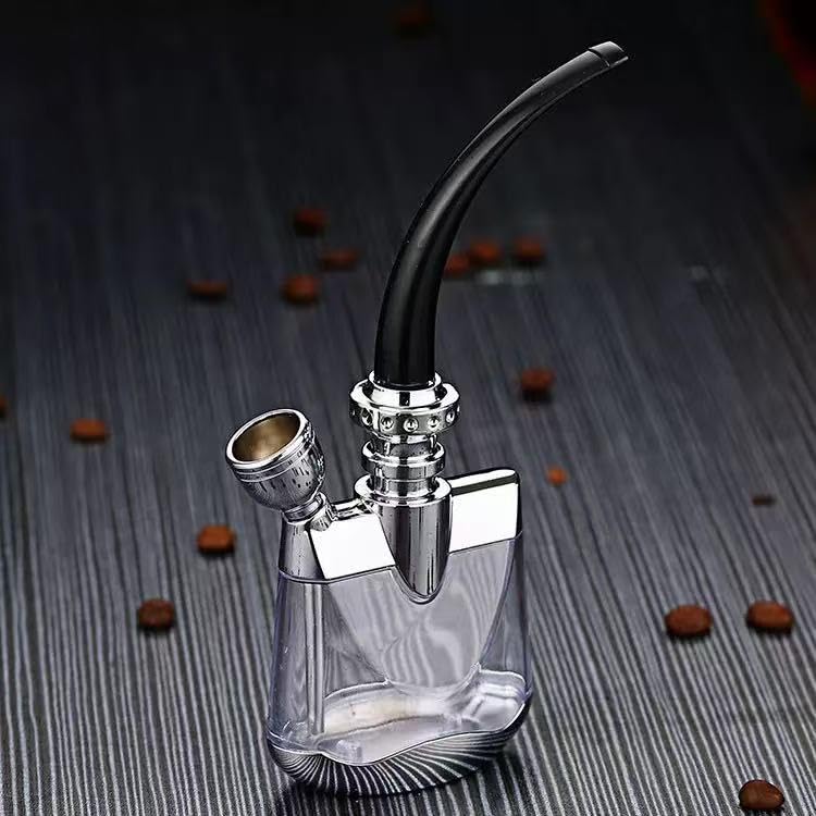 Portable Hookah Set for Travel - Premium Handheld Hookah, Mini Hookahs Real Metal Accessories, Small Hookahs Shisha (transparent)