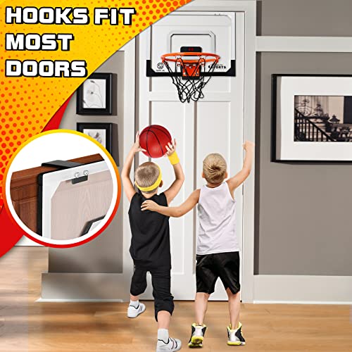 Door Basketball Hoop With Electronic Scoreboard Room Basketball Hoop Over The Door Indoor Basketball Hoop Toy For Kids & Adults #TOP4