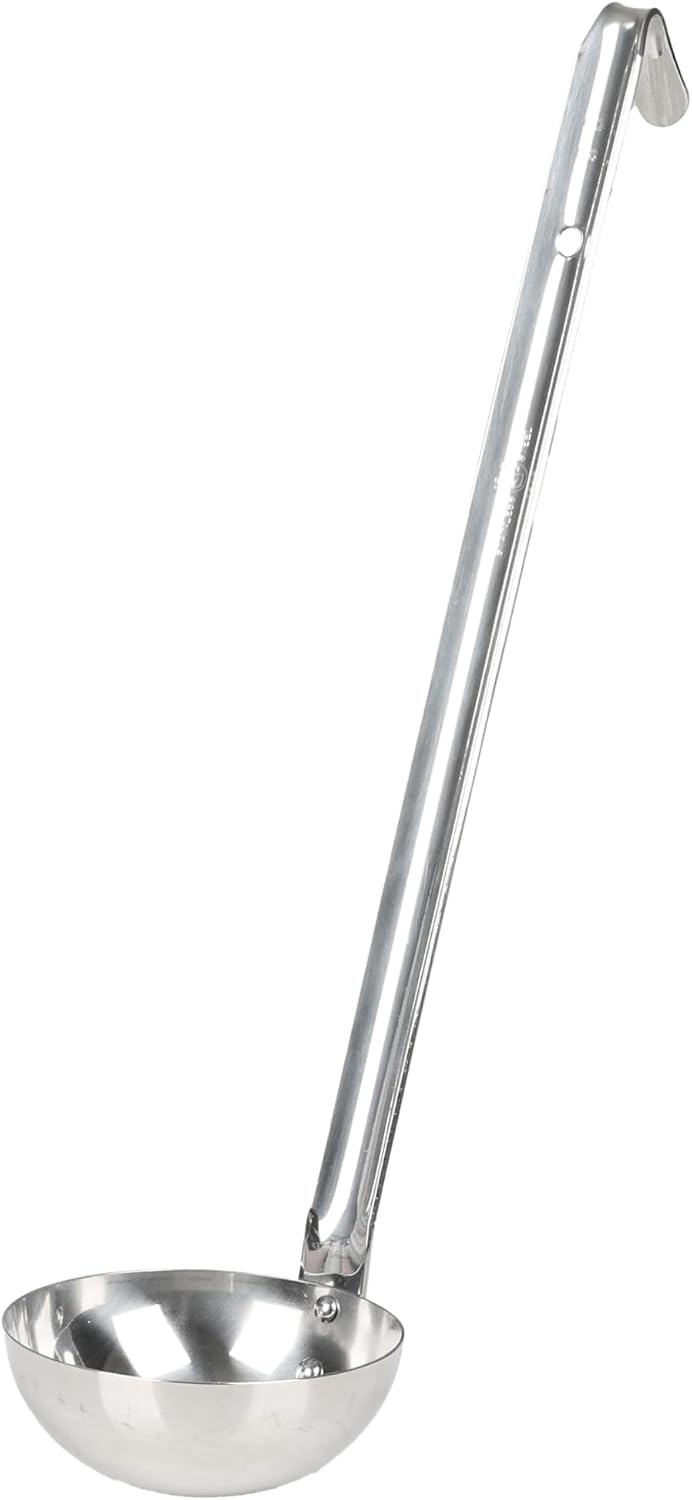Pearl Metal R-10217 [Commercial Use] Soup Ladle, 3.4 fl oz (90 cc), Ladle, Ladle, 18-8, Stainless Steel, Made in Japan, Silver