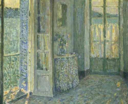 Pintura por números de cámara azul Henri Le Sidaner kit de óleo en lienzo para principiantes