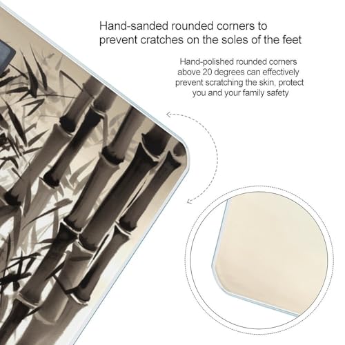 Báscula digital para baño con imagen Bamboo Tree miniatura 4