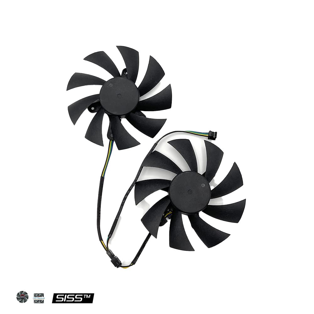 SISS Ventola grafica per Zotac GeForce RTX 1660ti RTX 2060 2070 Super Video Card Ventola per scheda grafica GA92A2H Ventilatore grafico 87 mm