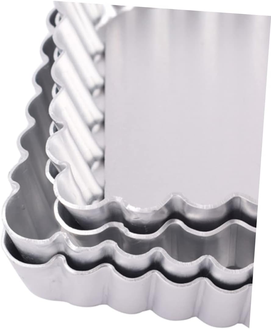 Garneck Non-stick Aluminum Alloy Rectangular Plate Baking Pan for Quiche Cake Easy Clean Home Baking Supplies