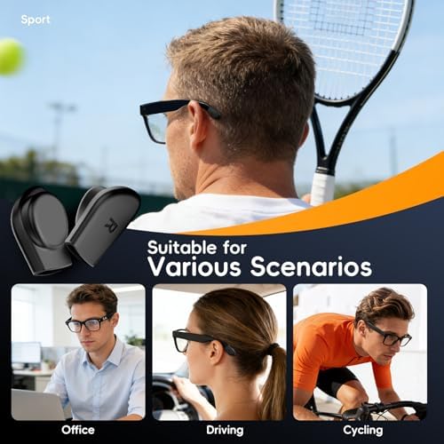 YaCeSyn Eyeglass Ear Grip for Meta Wayfarer/Skyler/Headliner (Gen 1 & 2) Smart Glasses Accessories, Anti-Slip Silicone Ear Cushion Retainers for Meta Smart Sunglasses Ears Grippers (1 Pair) — view 7