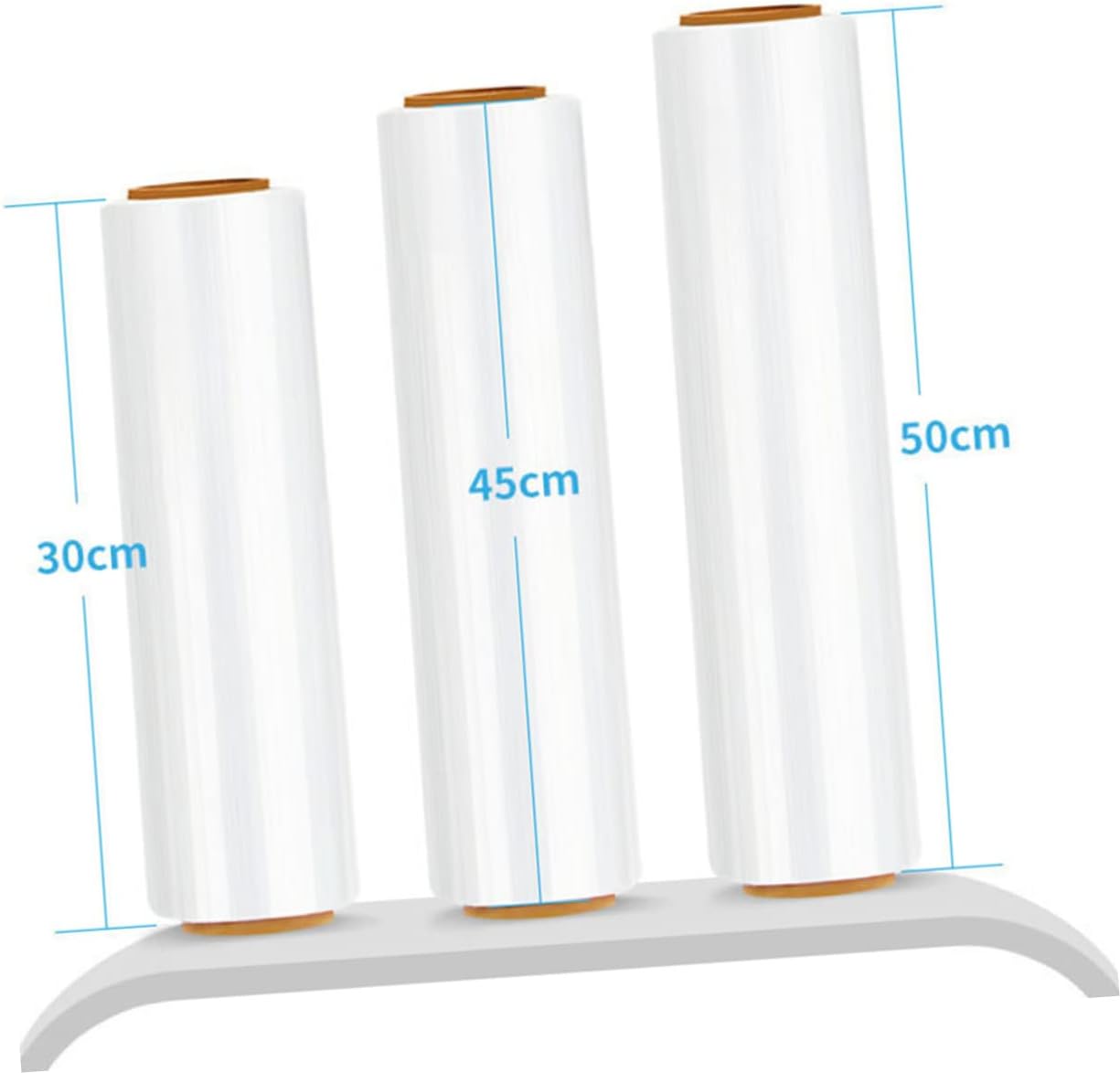 CANIGHT 1roll Transparent Stretch Film Self-Adhesive Pallet Wrap for Moving Furniture Packing Storage Mil Thickness Wear-Resistant Cling Wrap for Home Warehouse Use