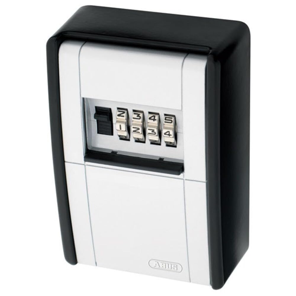 ABUS 787 C Key Safe 4-Dial Resettable Combination Key Storage Wall Mount Box, Black-image-27