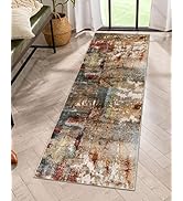 Lahome Modern Abstract Kitchen Runner Rugs Non Skid Washable, 2x6 Soft Laundry Room Rug, Non Slip...