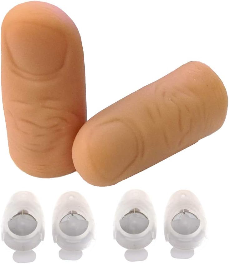 Finger Lamps(3Packs/ 6PCS) Thumbs,Magic Prop Party Bar Show Perform Lamp, Magic Trick, Fake Finger, Prank Tool for Halloween
