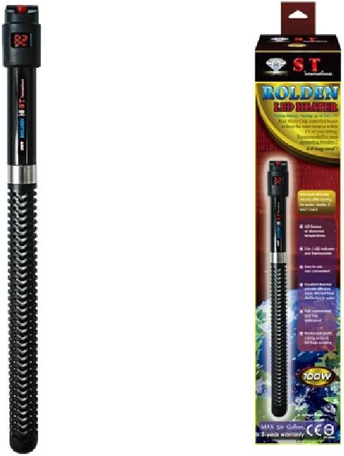 Microchip Controlled Digital Aquarium Heater with Thermal Powder Diffusion, 100-Watt