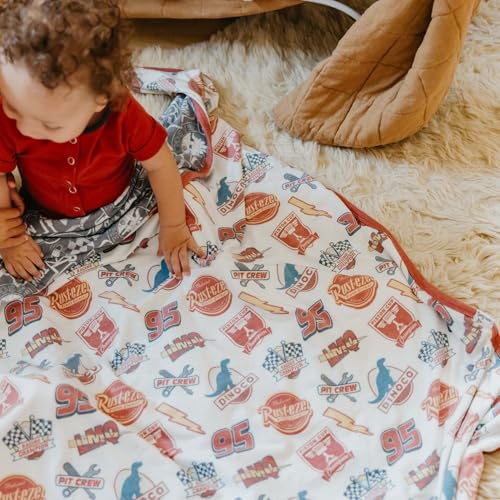 Image of Copper Pearl Disney Pixar Bumper Stickers 3-Layer Stretchy Quilt