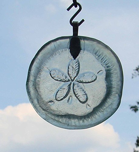 Sand Dollar Upcycled Glass Coke Bottle Bottom Handmade Ornament Sun Catcher #TOP2