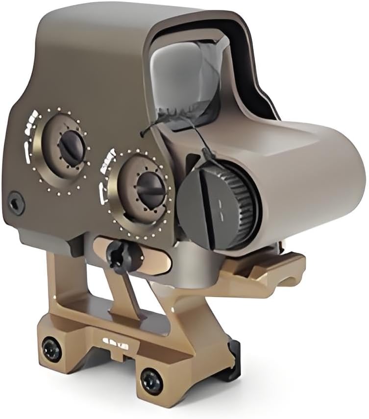 8 Slots Red Dot Sight Riser Mount Heighten Base，2.91" Optical Centerline Height，Compatible with Optic 558 552 553 551 Etc Series Holographic Reflex Scope，Fits for Standard 20mm Pic Rail Mounting，Tan