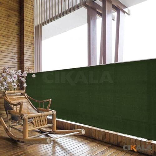 Tela Cerca CK200 Privacidade Com Acabamento Cor Verde Proteção Shade Metro Linear 200G/M² 3x1