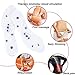 Magnetic Acupressure Insoles, 1 Pair Thin Soles with Magnetic Pressure Points Cuttable Foot Massage Inserts, Foot Therapy Reflexology Pain Relief Shoe Insoles for Men & Women (S)