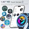 Smart Watch para Hombre, Pantalla Táctil HD de 1.39" con 120 Modos Deportivos, Asistente de Voz IA, Monitor de Ritmo Cardíaco/Sueño, Llamadas Bluetooth y Control de Música, Reloj Fitness para iPhone/Android (Negro) 6