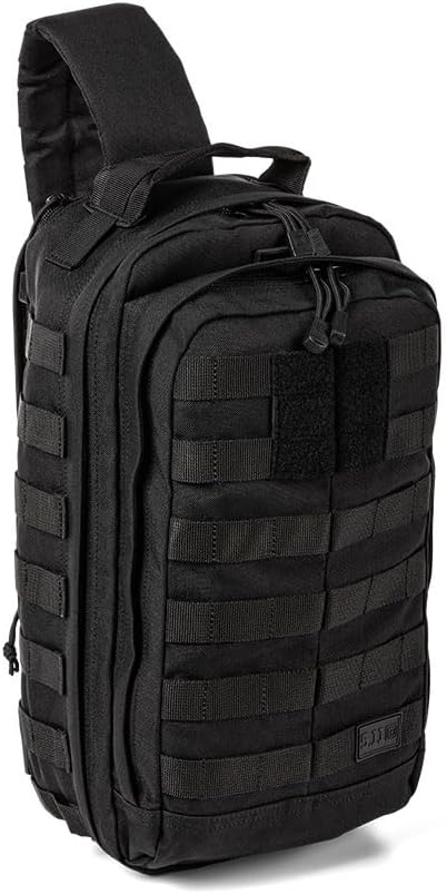5.11 Tactical Rush MOAB 8 Sling Pack, EDC Shoulder Crossbody Bag, 13L | Style 56810ABR, 13L Ambidextrous CCW Ready, Molle, 1050D Nylon, Crossbody Messenger Bag