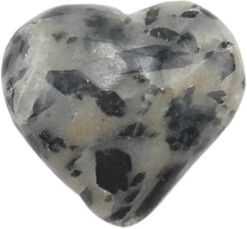 Miniatura 2 de GEMSCITE Piedra preciosa negra de rutilo con forma de corazón, 1.181 in, bolsillo de palma, curación, tallada, piedra de preocupación, buena suerte,