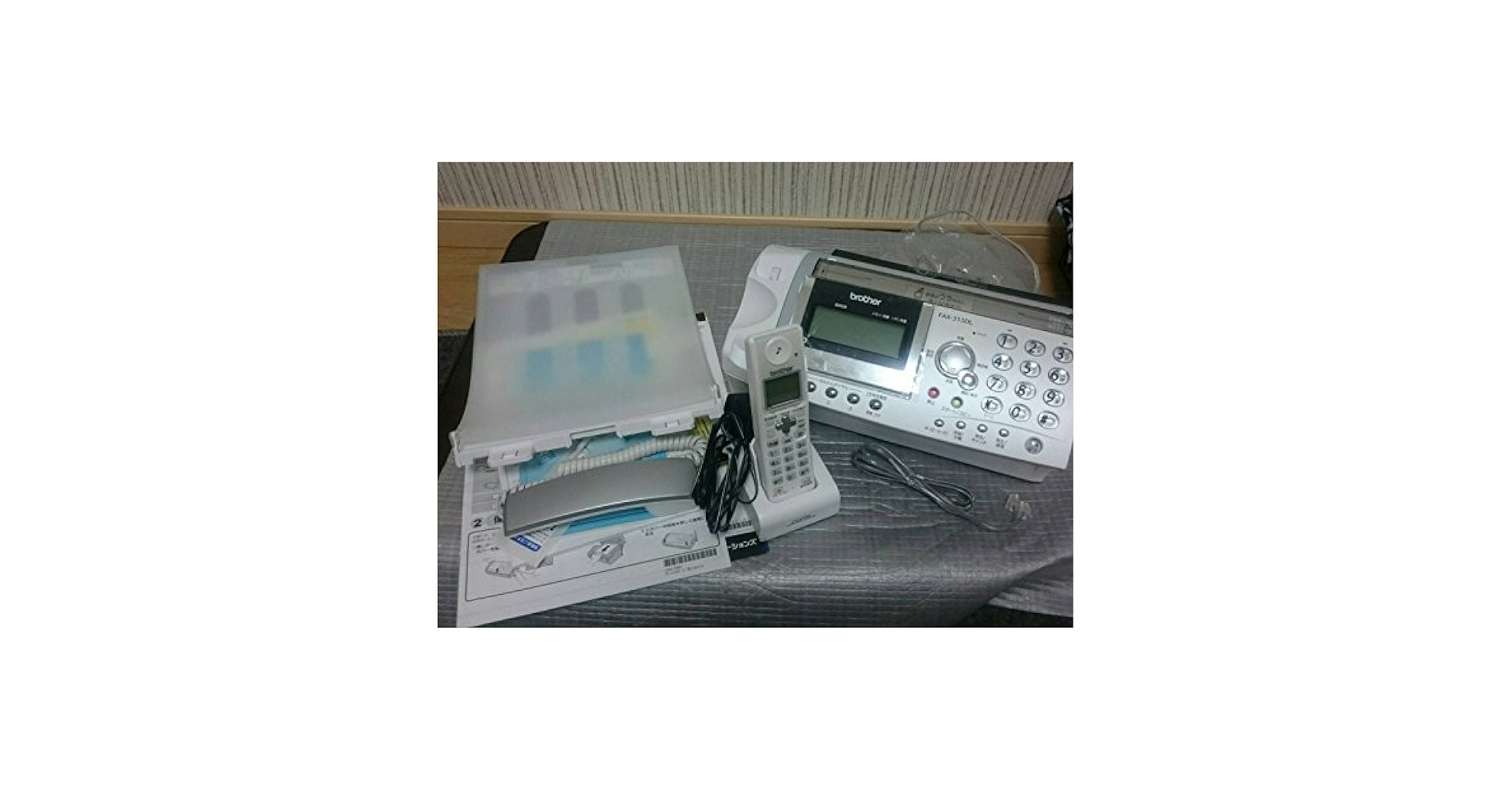 動作美品★Brother 電話機付きFAX FAX-380 見るだけ受信 516 ファクス (FAX) | ブラザー
