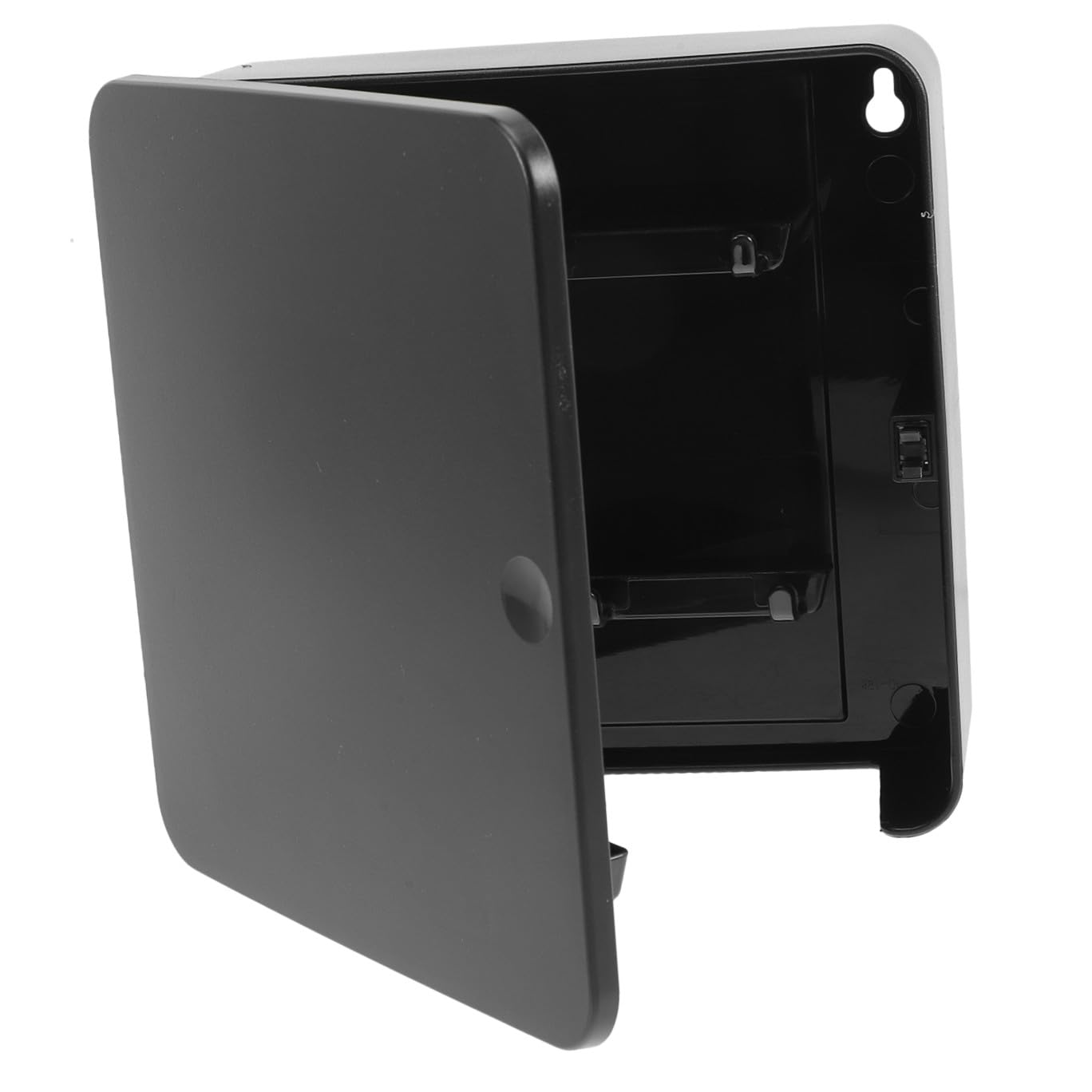 ULTECHNOVO Porte-clés Rangement Simple Mural Moderne Magnétique en Plastique Noir Support de Rangement Élégant pour Maison et Boutique pour Clés et Lettres