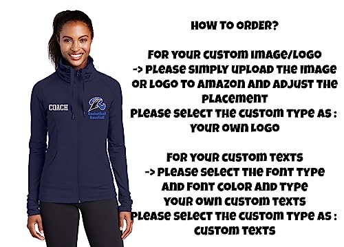 INK STITCH Women Lst852 Custom Personalized Embroidery Logo Texts Stretch Full Zip Jackets4
