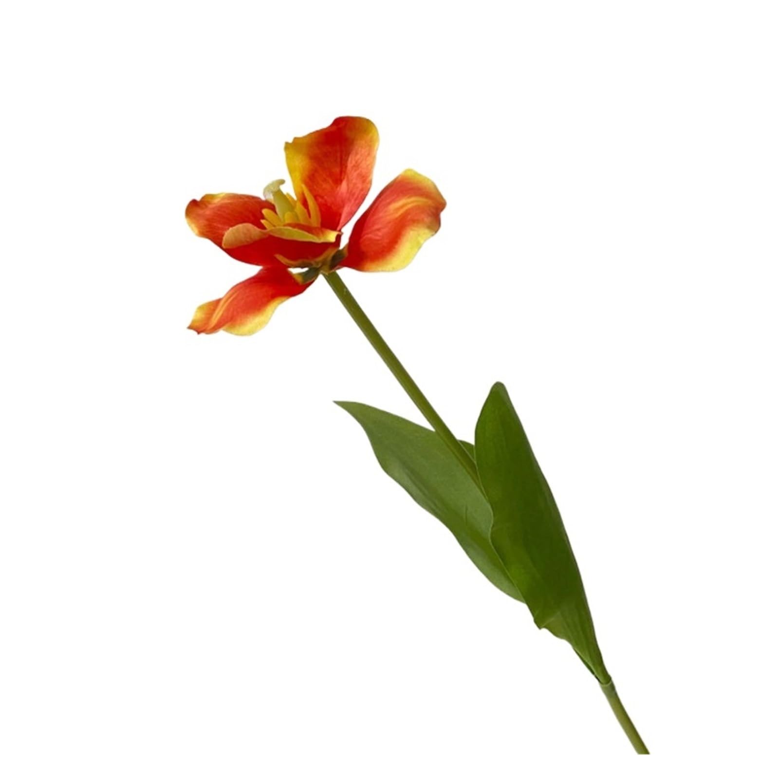 Casetlong 5pcs Artificial Flowers Flower For Home Decoration Party Wedding Arrangement Floral Bouquet(Orange)