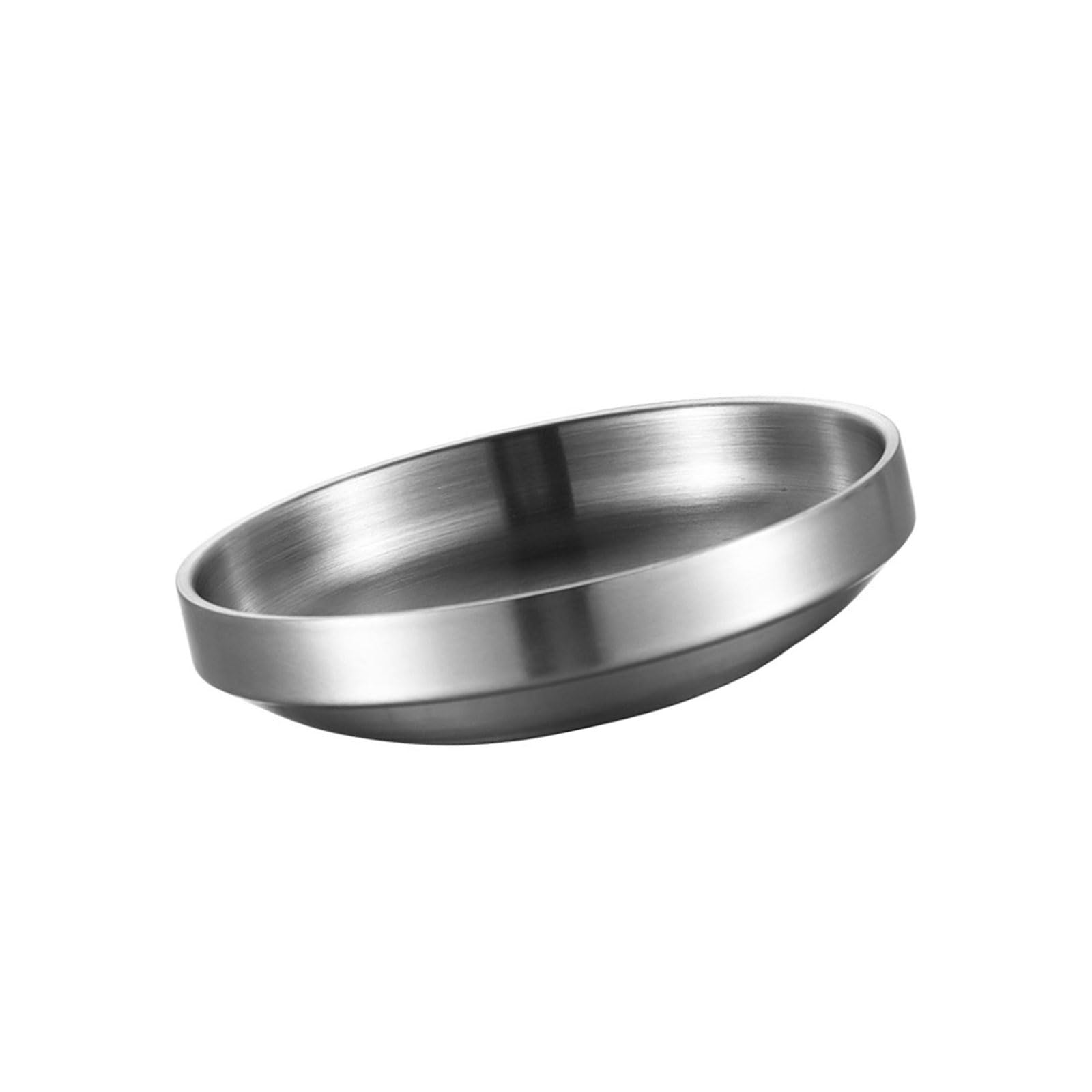 Qisuw Stainless Steel Small Serving for Garnishes Relishes and Appetizers Korean Kimchi for Home Cooks Sauce Dipping Plate
