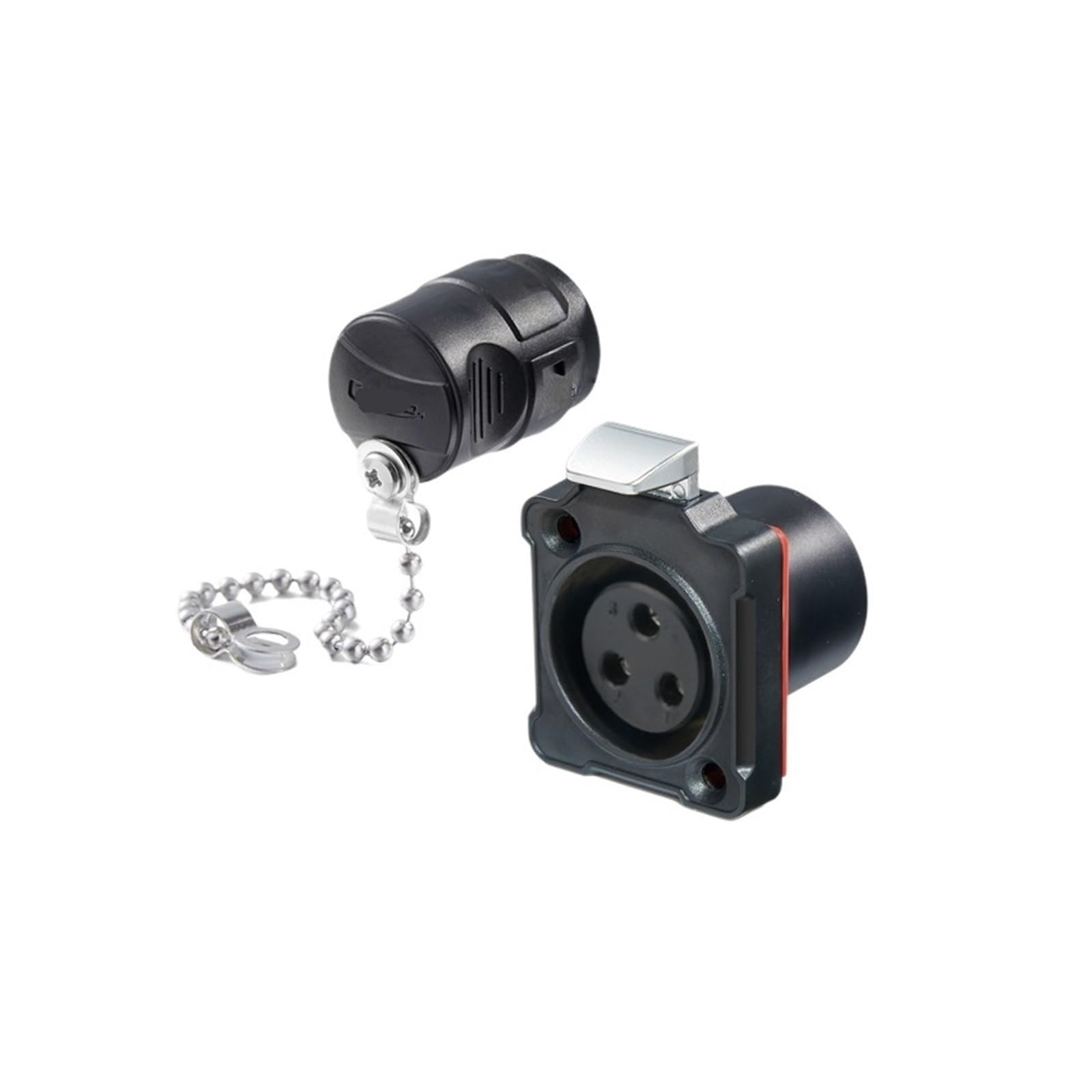 QAZXSEMUI Welding 45A BD24 Aviation Plug and Socket 3-pin snap-on Power Supply Industry(Plastic female base)