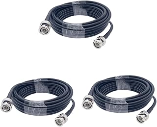 UKCOCO 3pcs Bnc Public Line Crimp Connectors Catv Wire Bnc Male to Male Cable Bnc Male Cable Bnc Male Coax