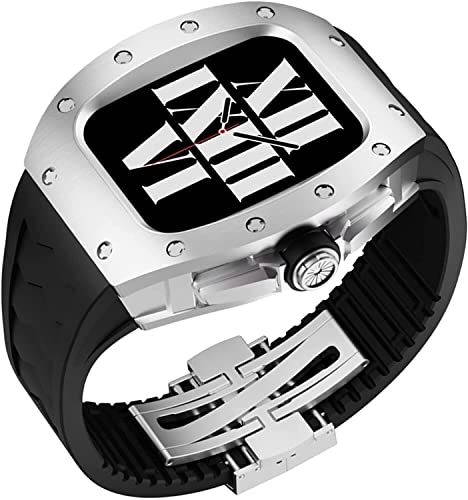 Évitez les rayures sur Apple Watch 45/44 mm avec cette coque acier et bracelet homme femme