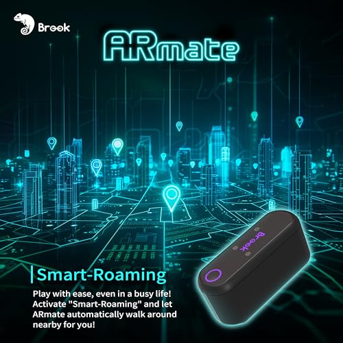 Image of Brook AR Mate Auto Catcher with Keychain - Wearable Pokemon GO Auto Catch & Auto Spin Accessory for iOS, Smart Roam AR Game Device, App Control for iPhone