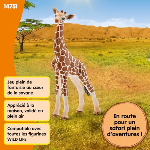 Schleich Wild Life | Bébé Girafe 14751 | 4 x 7 x 12 cm