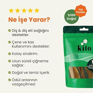 Chito Dried Beef Bald Skin Chewable Dog Reward Food 100% Natural, Gluten Free, Organic 100g (Dog Treat)