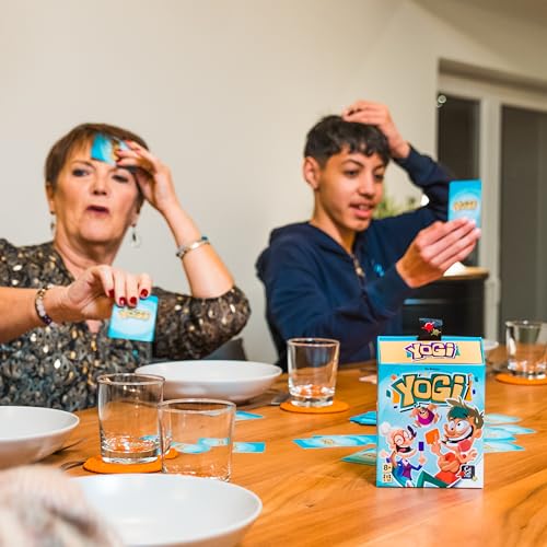 GIGAMIC - Yogi - Jeux de société - Jeu de défis physiques dès 8 ans - Jeu d'ambiance pour famille et amis - De 3 à 10 joueurs - Jeu Rapide 10 Min - Version Française - GBYO