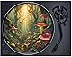 Rock On Wall - Filz für Plattenspieler 33T – Forest Pink Mushroom – 2 mm dick