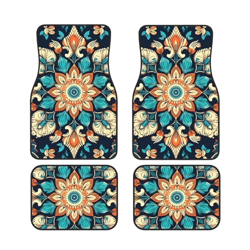 Tapis de sol de voiture universels lot de 4 pour protection avant et arrière en toutes saisons